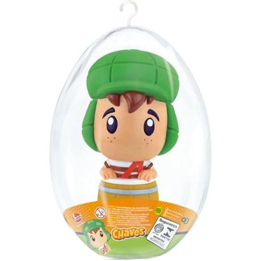 Imagem de Boneco NO OVO 17CM Coleçao Turma do Chaves Chaves NO Barril Lider