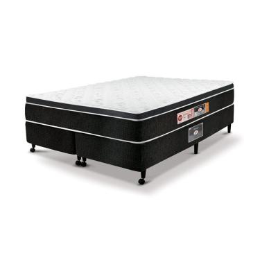 Imagem de Cama Box Queen Castor Black e White Air One Face D33 158x198x50 + Box Castor