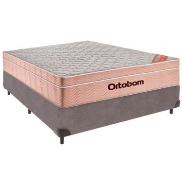 Imagem de Cama Box Viúvo e Colchão Airtech Spring Pocket Molas Ensacadas Ortobom