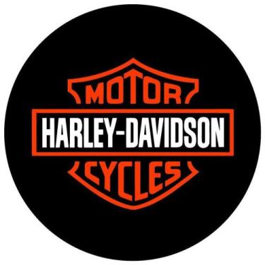 Imagem de Painel Festa Redondo 3d Harley Davidson Sublimado 1,50M - Fantasia Bra