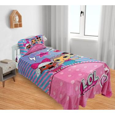 Imagem de Manta E Fronha Boneca Lol Cobertor Fleece Solteiro 2pç MS-BL2 - Fantas