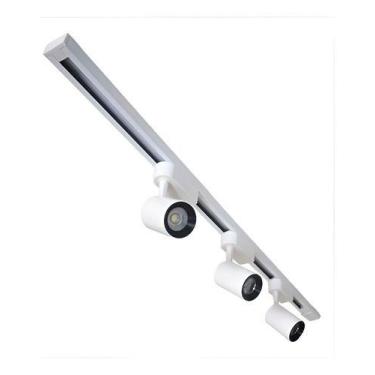 Imagem de Kit Trilho Eletrificado 60cm + 3 Spot Led 7w Preto Ou Br - Bh Led, 600