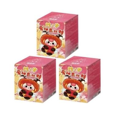 Imagem de Brinquedo De Pelúcia Fofo Bebê Três Cupidos Em Vinil, Caixa Surpresa, 