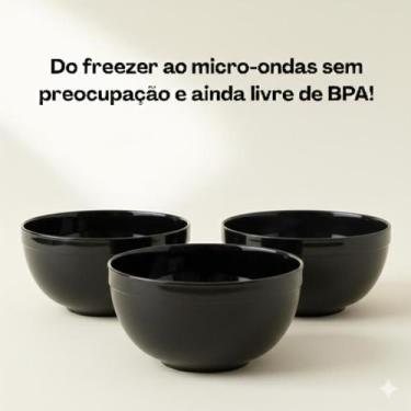 Imagem de Kit Cumbuca Bowl Cores Neutras 600ML Para Sopa E Sobremesa Sopas Caldo