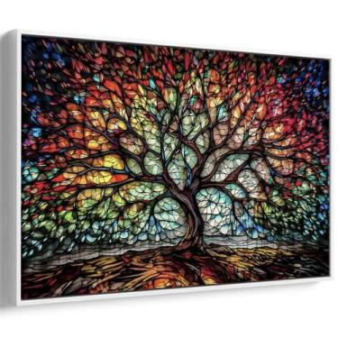 Imagem de Quadro Árvore da Vida em Cores Radiantes Eternas - Mioquadros, 60x40 c