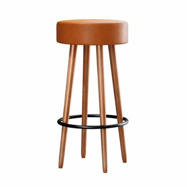 Imagem de Banqueta Alta Para Cozinha Área Gourmet Berlin Couríssimo Amarula - Abmaza