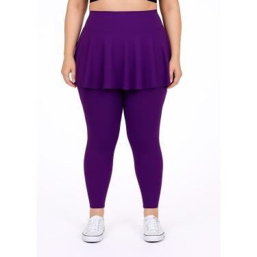 Imagem de Calça Legging E Saia Babado Em Plus Size Tapa BumBum WOLFOX Em Suplex-Feminino