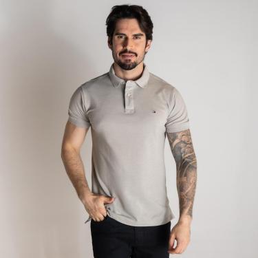 Imagem de Camisa Polo Tommy Hilfiger Cinza Ouro-Masculino