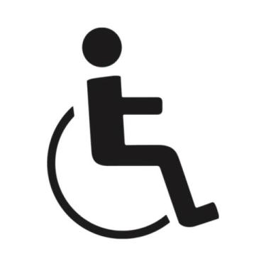 Imagem de Adesivo Para Carro Com Cadeira De Rodas, Em PVC, À Prova D'água, Resis