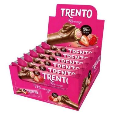 Imagem de Chocolate trento morango 464 gr 16 unidades - PECCIN