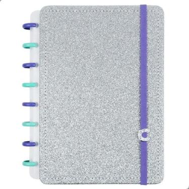 Imagem de Caderno Inteligente Lets Glitter A5 Customizável 80 Folhas Offset 90g,