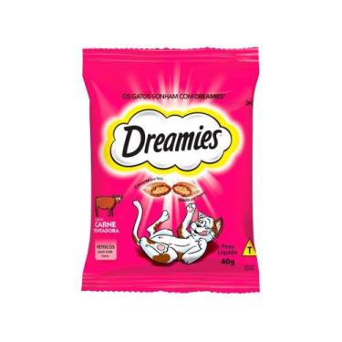 Imagem de Petisco para Gatos Adulto Dreamies Carne Tentadora - 40g