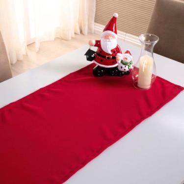 Imagem de Caminho de Mesa Basic Liso 1 Peça 1,30m x 40cm Decorativo Tecido Oxfor