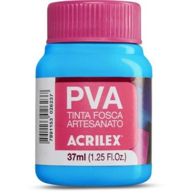 Imagem de Tinta PVA 37ML Azul Celeste Caixa com 12 - Acrilex