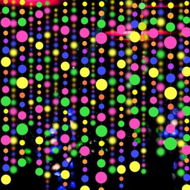 Imagem de Guirlanda WELITTCON 36,5m Pontos Redondos Neon Reativos UV
