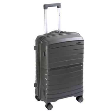 Imagem de Mala de Viagem Média 23kg Polipropileno Expansível Zíper Anti Furto - 