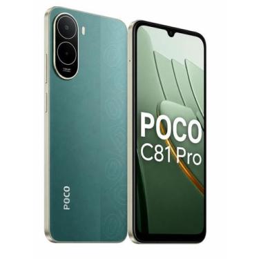 Imagem de Smartphone Celular Xiaomi POCO C81 Pro 128GB, 4GB RAM, 4G, VERDE Tela 
