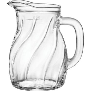 Imagem de Jarra Bistrot Bormioli Rocco 12x8cm Vidro Transparente 250ml Bebidas Á