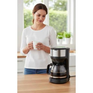 Imagem de Cafeteira 30 Xícaras Inox Preta Essencial - Mantenha Quente - Congratu