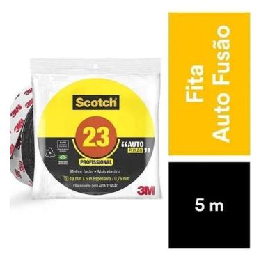 Imagem de Fita Isolante Alta Fusão 19mm X 5m Scotch 23 3m Alta Tensão - Congratu