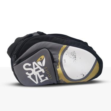 Imagem de SAVE SPORT, RAQUETEIRA BEACH TENNIS 50, Preto com Cinza