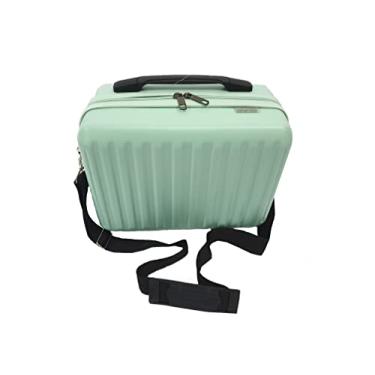 Imagem de Frasqueira Mão Maleta Viagem Maquiagem Cosmetico Original (Grande, Verde)