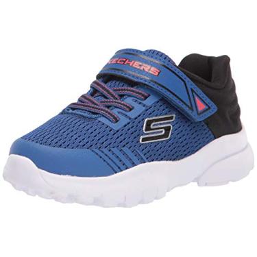 Imagem de Skechers Tênis esportivo unissex para meninos, Azul royal/preto, 8 Toddler