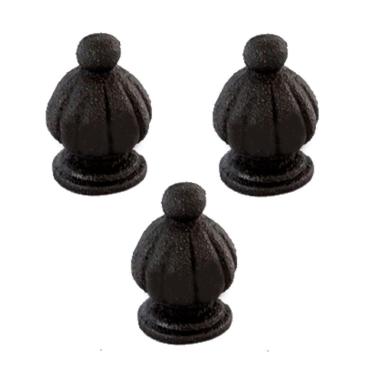 Imagem de Kit 3 Pinha Ferro Fundido N13 Para Grade Sacada Muro 5x3cm