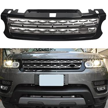 Imagem de FINMOKAL Grade frontal de malha para churrasqueira Range Rover Sport 2014-2017 LR054765 preto + cinza