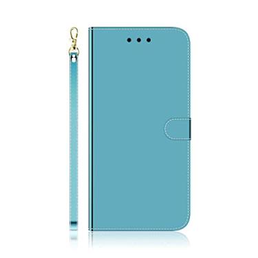 Imagem de MojieRy Estojo Fólio de Capa de Telefone for SAMSUNG GALAXY A8 2018, Couro PU Premium Capa Slim Fit for GALAXY A8 2018, 2 slots de cartão, caso elegante, Azul
