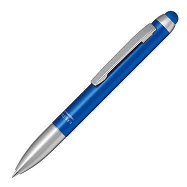 Imagem de ZEBRA Cabo de alumínio Stylus C1 luxuoso, capacitivo tipo Stylus com caneta esferográfica giratória, azul (P-ATC1-BL)