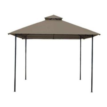 Imagem de Gazebo Pergolado Com Ventilação 295x295cm Taupe - Importado