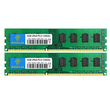 Imagem de Rasalas Kit DDR3 8GB (2X 4GB) PC3-12800 1600 Ram para Desktop - Memória 2Rx8 Udimm 1.5V CL11
