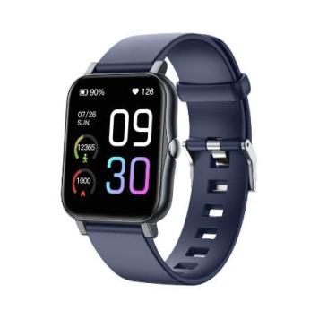Imagem de SZAMBIT Competivel para apple huawei xiaomi smartwatch esportes rastreador sono monitor de freqüência cardíaca pulso fitness pulseira relógio inteligente masculino feminino (Azul profundo)