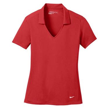 Imagem de Camisa polo feminina Dri-FIT de malha vertical Nike Golf. 637165 University Red M