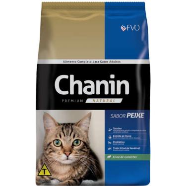 Imagem de Ração Seca Chanin Natural Peixe para Gatos Adultos - 10,1 Kg
