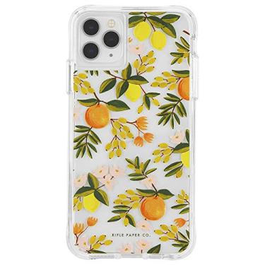 Imagem de RIFLE PAPER CO. Capa para iPhone 11 Pro - Design floral cítrico - 5,8 polegadas - Floral cítrico transparente