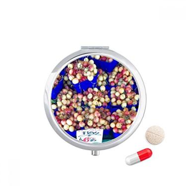 Imagem de Porta-comprimidos, porta-comprimidos, fotos, cereja, porta-comprimidos, compartimento para armazenamento de medicamentos