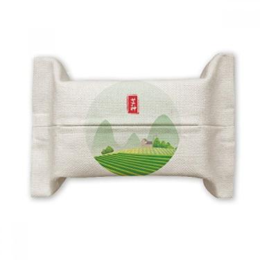 Imagem de Bolsa de linho de algodão com vinte quatro termos de grão circular na orelha