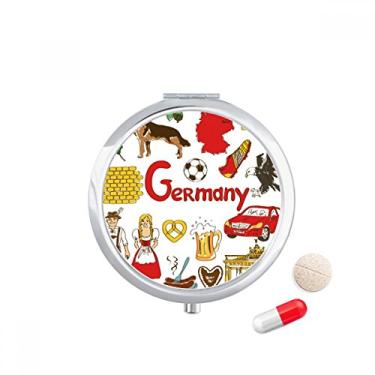 Imagem de Porta-comprimidos com a bandeira nacional da Alemanha Landscap