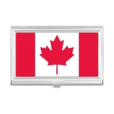 Imagem de Porta-cartões de visita com bandeira nacional do Canadá, América do Norte