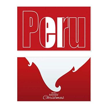 Imagem de Nome da bandeira do país do Peru, feriado, feriado, cartão de felicitações, mensagem de Natal