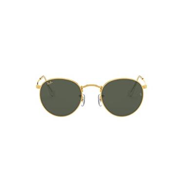 Imagem de Óculos de Sol Ray-Ban Round Metal 0RB3447 919631 Tam 53 / Ouro - Lentes Verde
