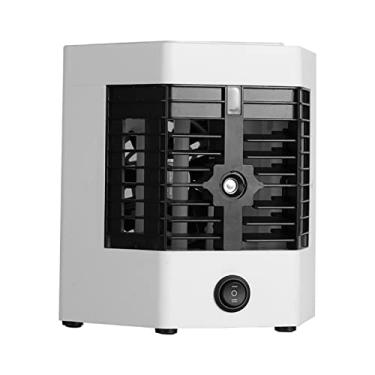Imagem de Mini Refrigerador Ar Portátil, Mini Condicionador de Ar Recarregável, Ventilador Resfriamento de Ar Evaporativo Umidificação Pessoal Pequeno Condicionador Ar para Quarto Mesa