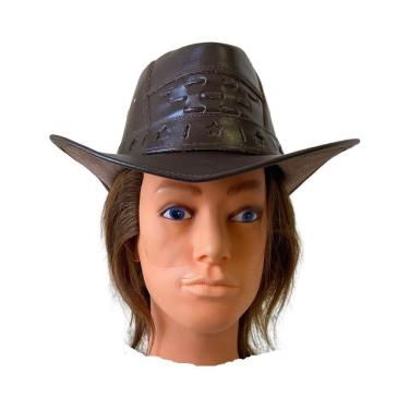 Imagem de Chapéu Marrom Adulto Cantor Cowboy Caipira Festa Junina