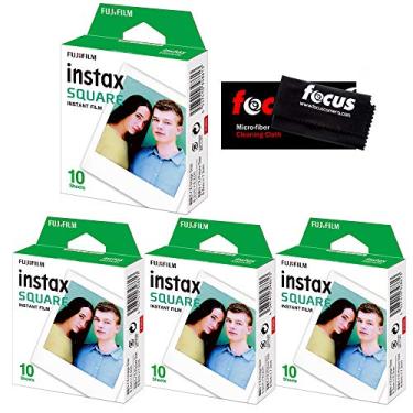 Imagem de Fujifilm Película quadrada Instax (40 exposições) com pacote de pano de limpeza