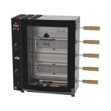 Imagem de Forno Assador Rotativo 5 Espetos Infravermelho a Gás Prac-05i Action Bivolt - Progás P4...