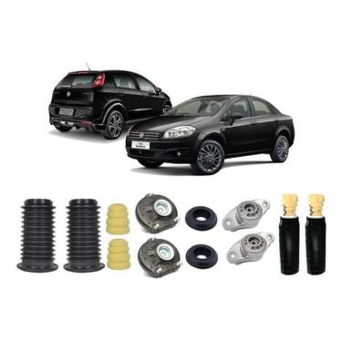 Imagem de Kit Batente Coxim Amortecedor Dianteiro Traseiro Punto Linea