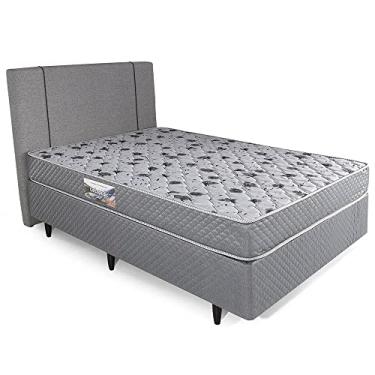 Imagem de Cama Box com Cabeceira Herval Casal Ortopedic Espuma, 59x138x188 cm, Colchão Composto