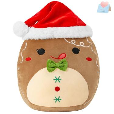 Imagem de Almofada de pelúcia BSTAOFY Christmas Gingerbread Man 30cm